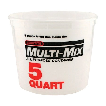 Leaktite Leaktite Clear 5 qt Multi-Mix Container 005Q10MM050